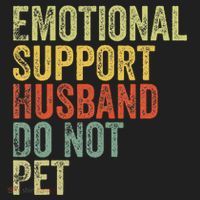 Do Not Pet Emotional Support Husband Funny Beanie thumb 2