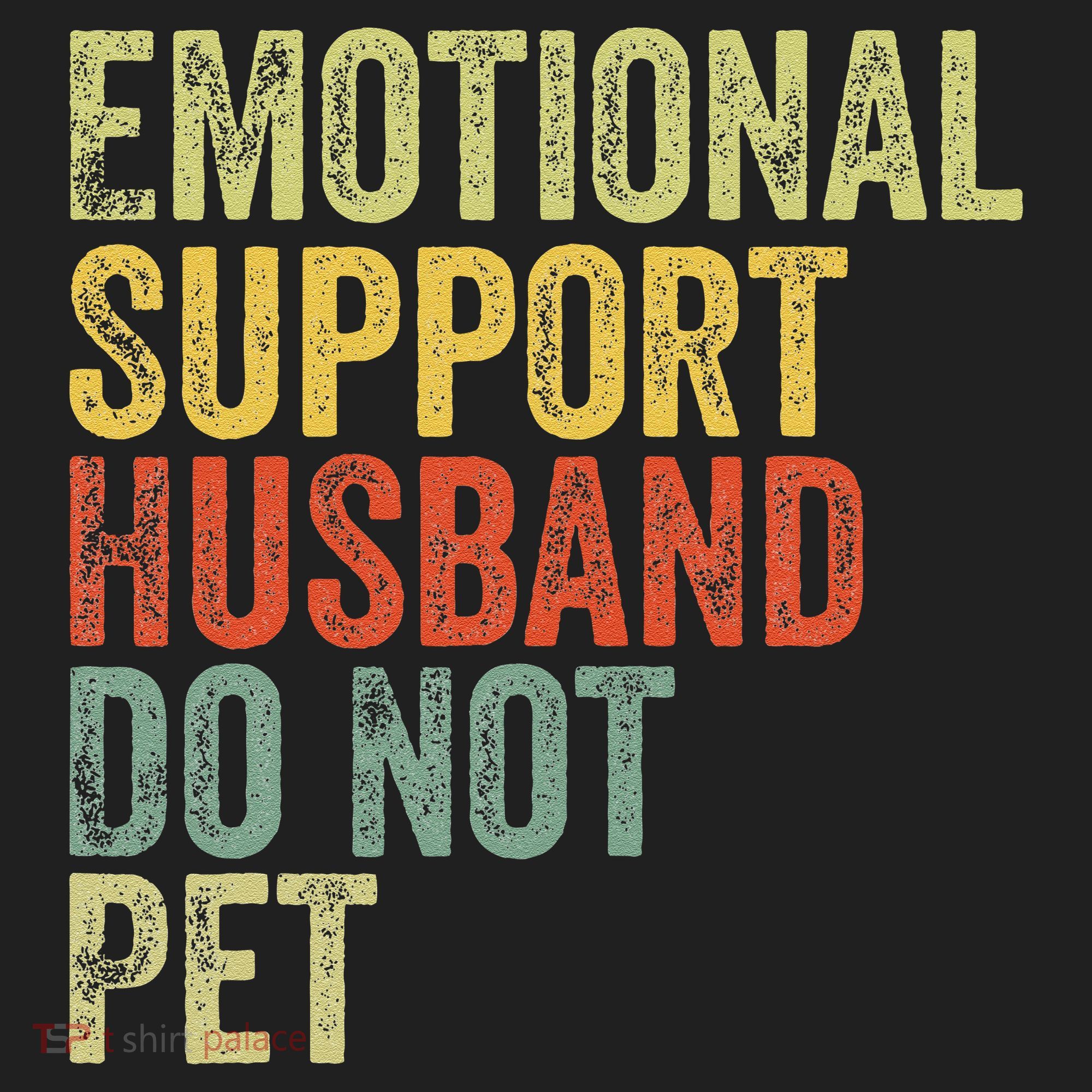Do Not Pet Emotional Support Husband Funny Beanie