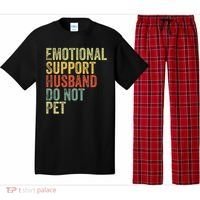 Do Not Pet Emotional Support Husband Funny Pajama Set thumb 0