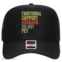 Do Not Pet Emotional Support Husband Funny Hat thumb 0