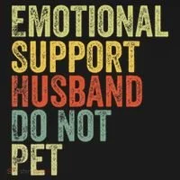 Do Not Pet Emotional Support Husband Funny Tank Top thumb 6