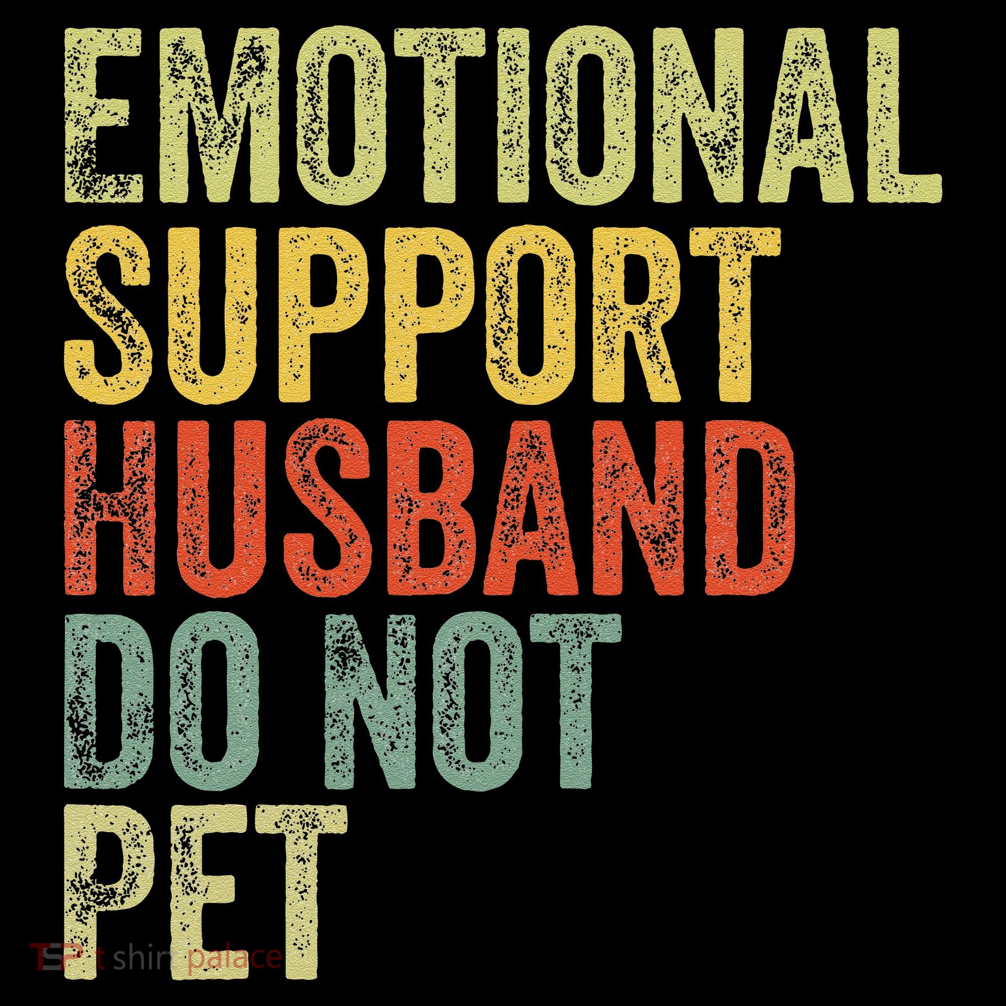 Do Not Pet Emotional Support Husband Funny Visor
