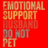 Do Not Pet Emotional Support Husband Funny Santa Hat thumb 1