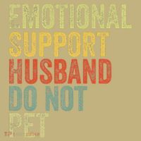 Do Not Pet Emotional Support Husband Funny Mousepad thumb 1