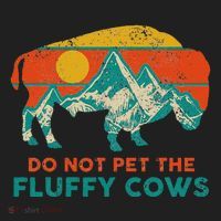 Do Not Pet The Fluffy Cows Funny Bison National Park Beanie thumb 2