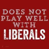 Does Not Play Well With Liberals Funny Conservative Republican Right Political Long Sleeve Shirt thumb 2