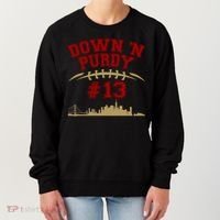 Down 'N Purdy #13 San Francisco Football Fan Women's Sweatshirt thumb 0