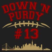 Down 'N Purdy #13 San Francisco Football Fan Women's Sweatshirt thumb 2