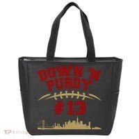 Down 'N Purdy #13 San Francisco Football Fan Tote Bag thumb 0