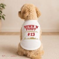 Down 'N Purdy #13 San Francisco Football Fan Doggie Tank thumb 2