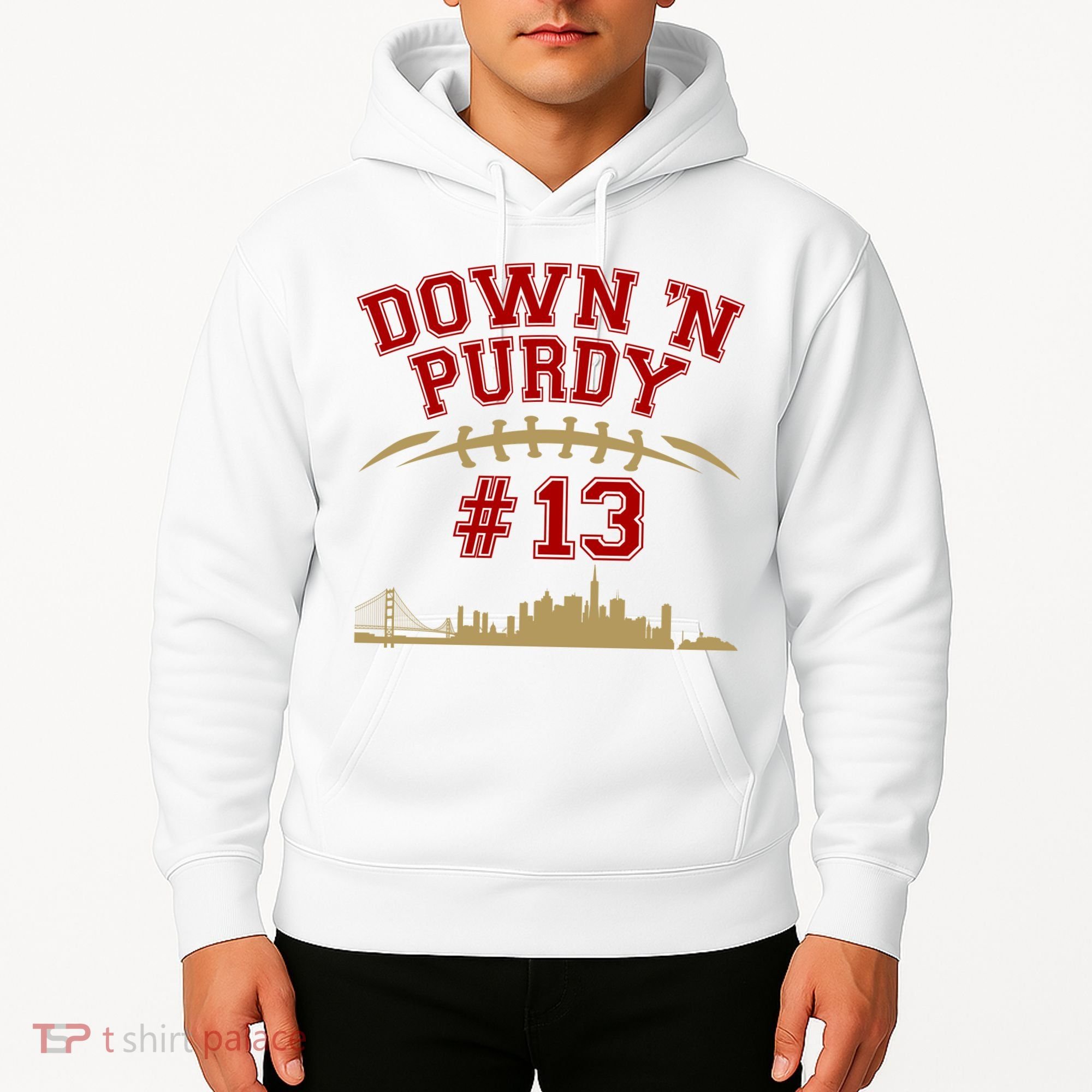 Down 'N Purdy #13 San Francisco Football Fan Hoodie