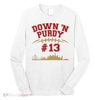 Down 'N Purdy #13 San Francisco Football Fan Long Sleeve Shirt thumb 0