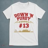 Down 'N Purdy #13 San Francisco Football Fan T-Shirt thumb 5