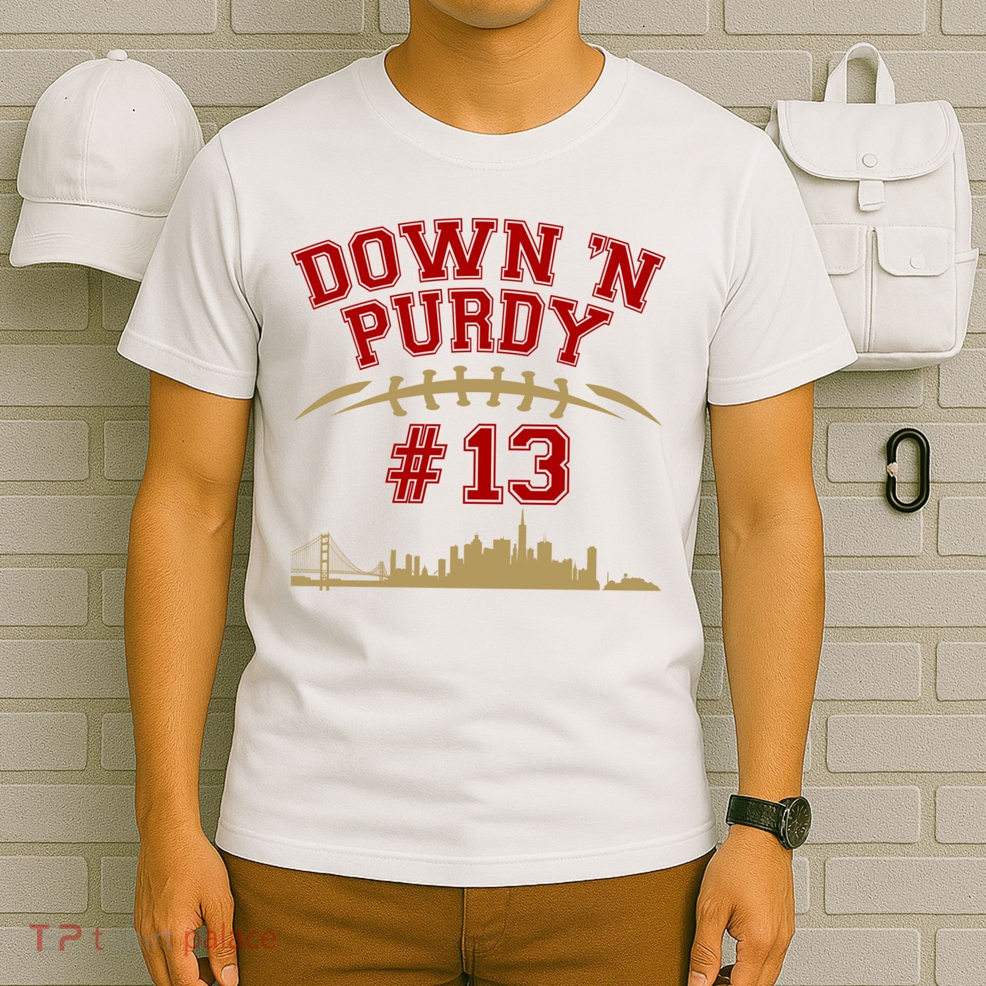 Down 'N Purdy #13 San Francisco Football Fan T-Shirt