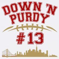 Down 'N Purdy #13 San Francisco Football Fan T-Shirt thumb 7