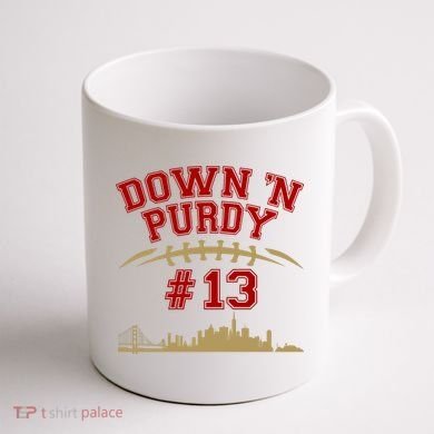 Down 'N Purdy #13 San Francisco Football Fan Coffee Mug back