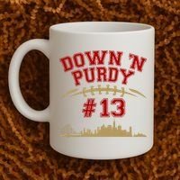 Down 'N Purdy #13 San Francisco Football Fan Coffee Mug thumb 2