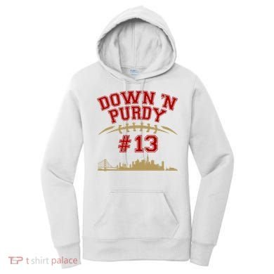 Down 'N Purdy #13 San Francisco Football Fan Women's Hoodie