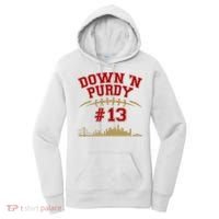 Down 'N Purdy #13 San Francisco Football Fan Women's Hoodie thumb 0