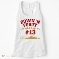 Down 'N Purdy #13 San Francisco Football Fan Women's Tank Top thumb 0