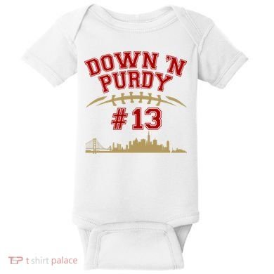 Down 'N Purdy #13 San Francisco Football Fan Baby Bodysuit