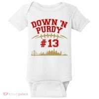 Down 'N Purdy #13 San Francisco Football Fan Baby Bodysuit thumb 0