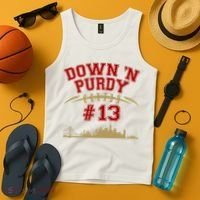 Down 'N Purdy #13 San Francisco Football Fan Tank Top thumb 4