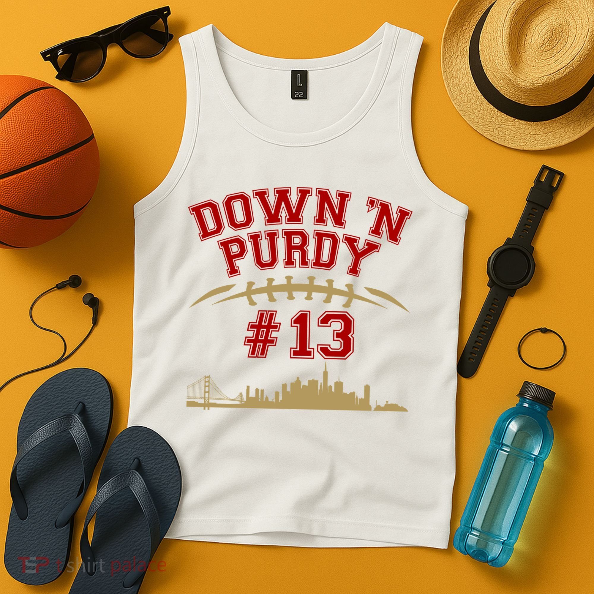 Down 'N Purdy #13 San Francisco Football Fan Tank Top