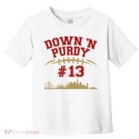 Down 'N Purdy #13 San Francisco Football Fan Toddler T-Shirt thumb 0