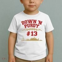 Down 'N Purdy #13 San Francisco Football Fan Toddler T-Shirt thumb 2