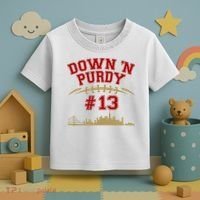 Down 'N Purdy #13 San Francisco Football Fan Toddler T-Shirt thumb 3