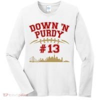 Down 'N Purdy #13 San Francisco Football Fan Women's Long Sleeve Shirt thumb 0