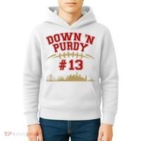 Down 'N Purdy #13 San Francisco Football Fan Kids Hoodie thumb 4