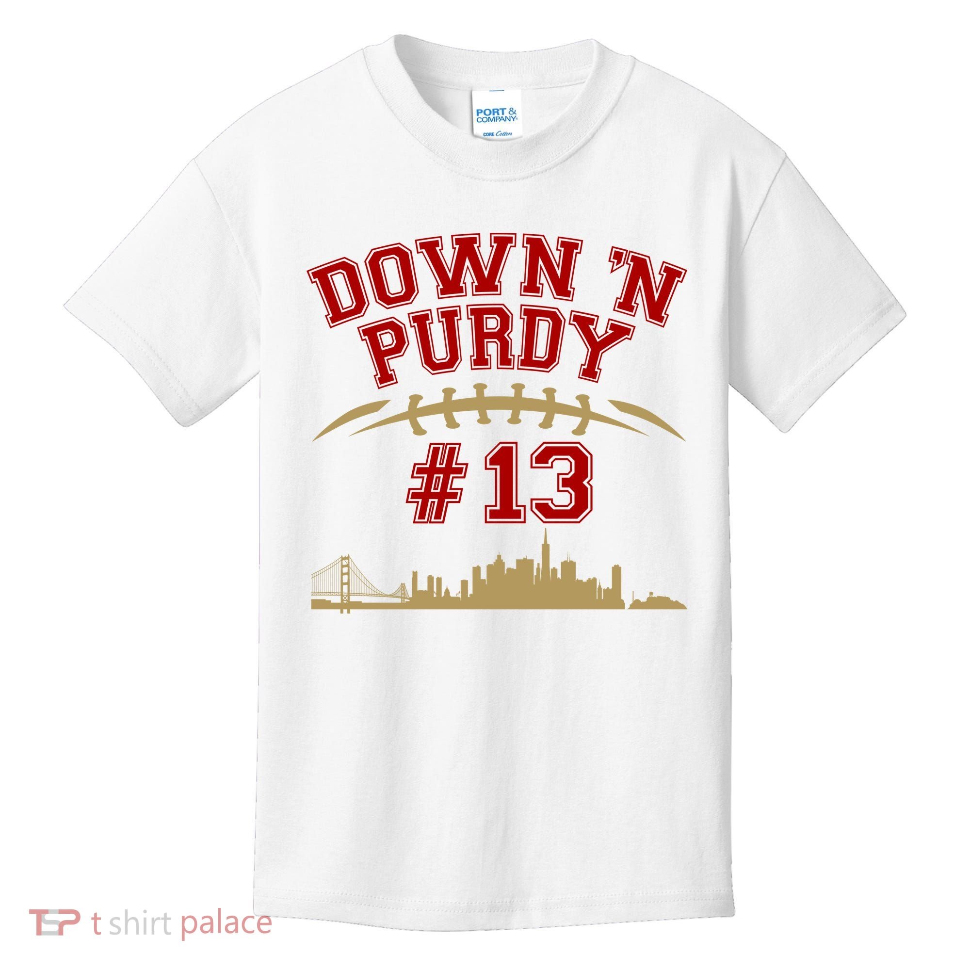 Down 'N Purdy #13 San Francisco Football Fan Kids T-Shirt