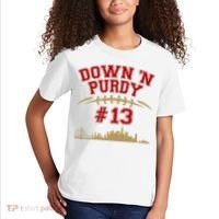 Down 'N Purdy #13 San Francisco Football Fan Kids T-Shirt thumb 2