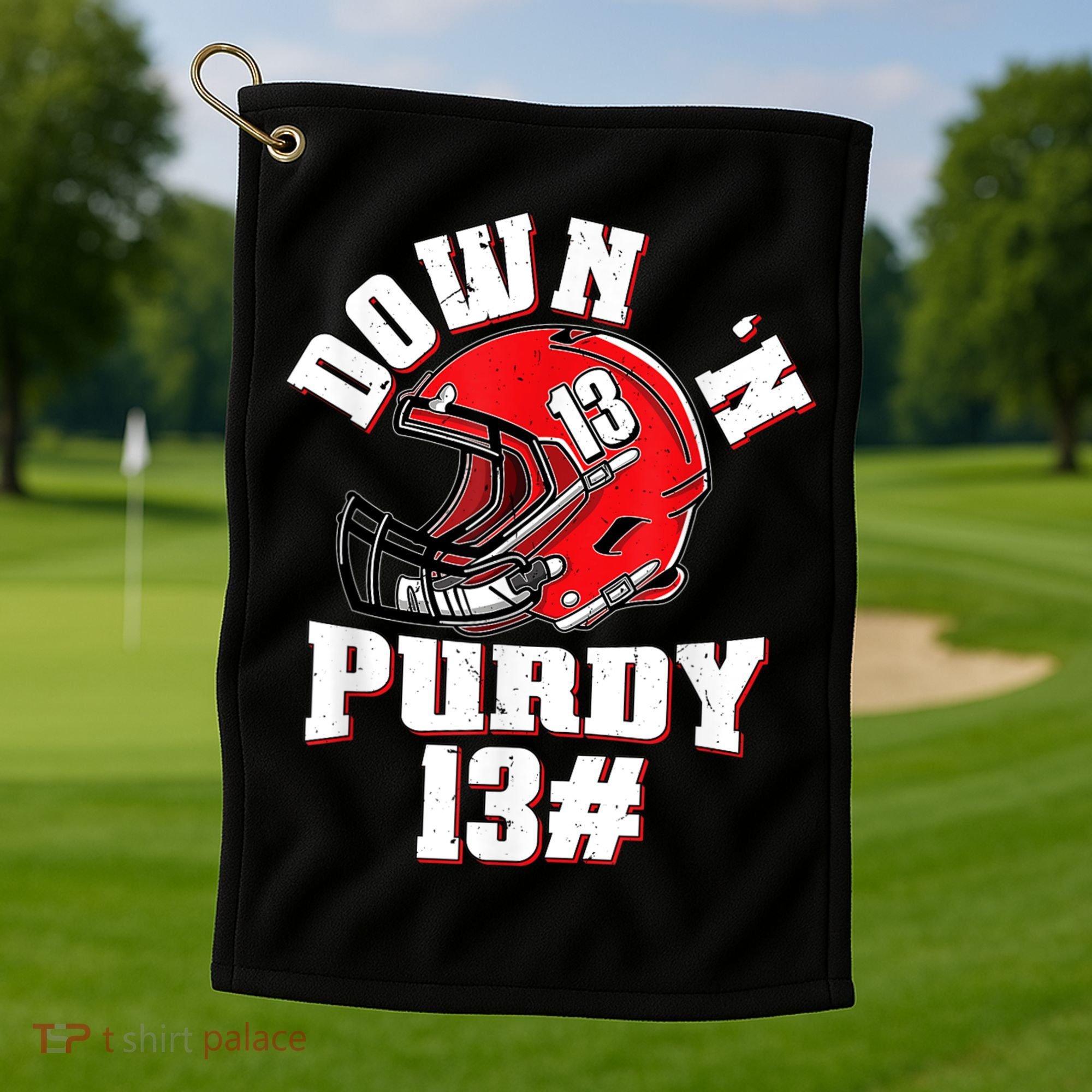 Down 'N Purdy #13 Golf Towel