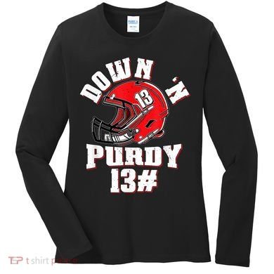 Down 'N Purdy #13 Women's Long Sleeve Shirt