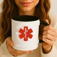 Do Not Pet Emotional Support Husband Funny Coffee Mug thumb 3