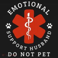 Do Not Pet Emotional Support Husband Funny Pajama Set thumb 2