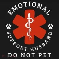 Do Not Pet Emotional Support Husband Funny Tank Top thumb 6