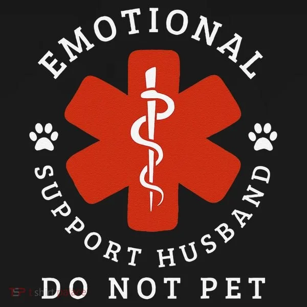 Do Not Pet Emotional Support Husband Funny Tank Top