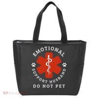 Do Not Pet Emotional Support Husband Funny Tote Bag thumb 0