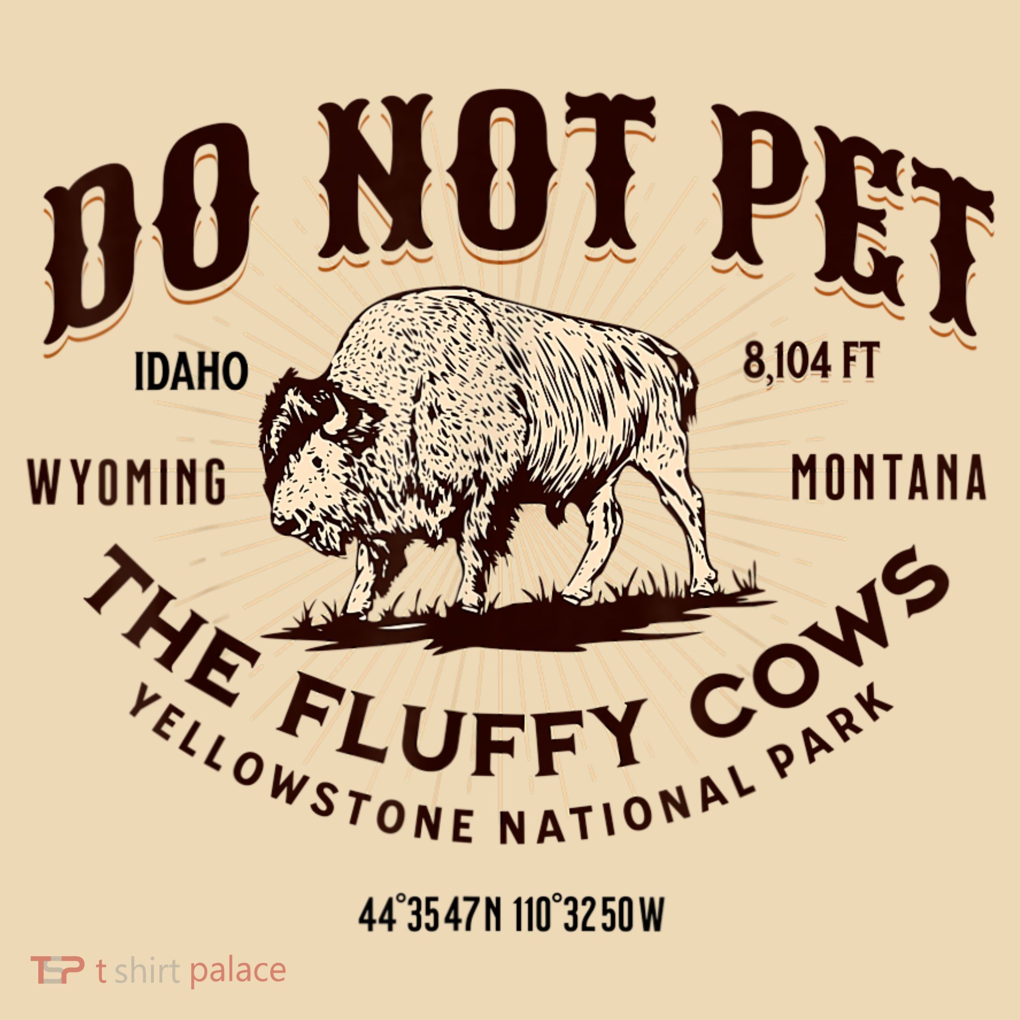 Do Not Pet The Fluffy Cows Bison Yellowstonê National Park Tote Bag