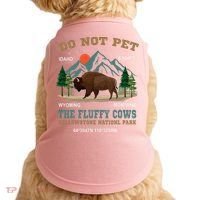 Do Not Pet The Fluffy Cows Bison Yellowstone National Park Doggie Tank thumb 0