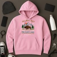 Do Not Pet The Fluffy Cows Bison Yellowstone National Park Hoodie thumb 3