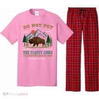 Do Not Pet The Fluffy Cows Bison Yellowstone National Park Pajama Set thumb 0