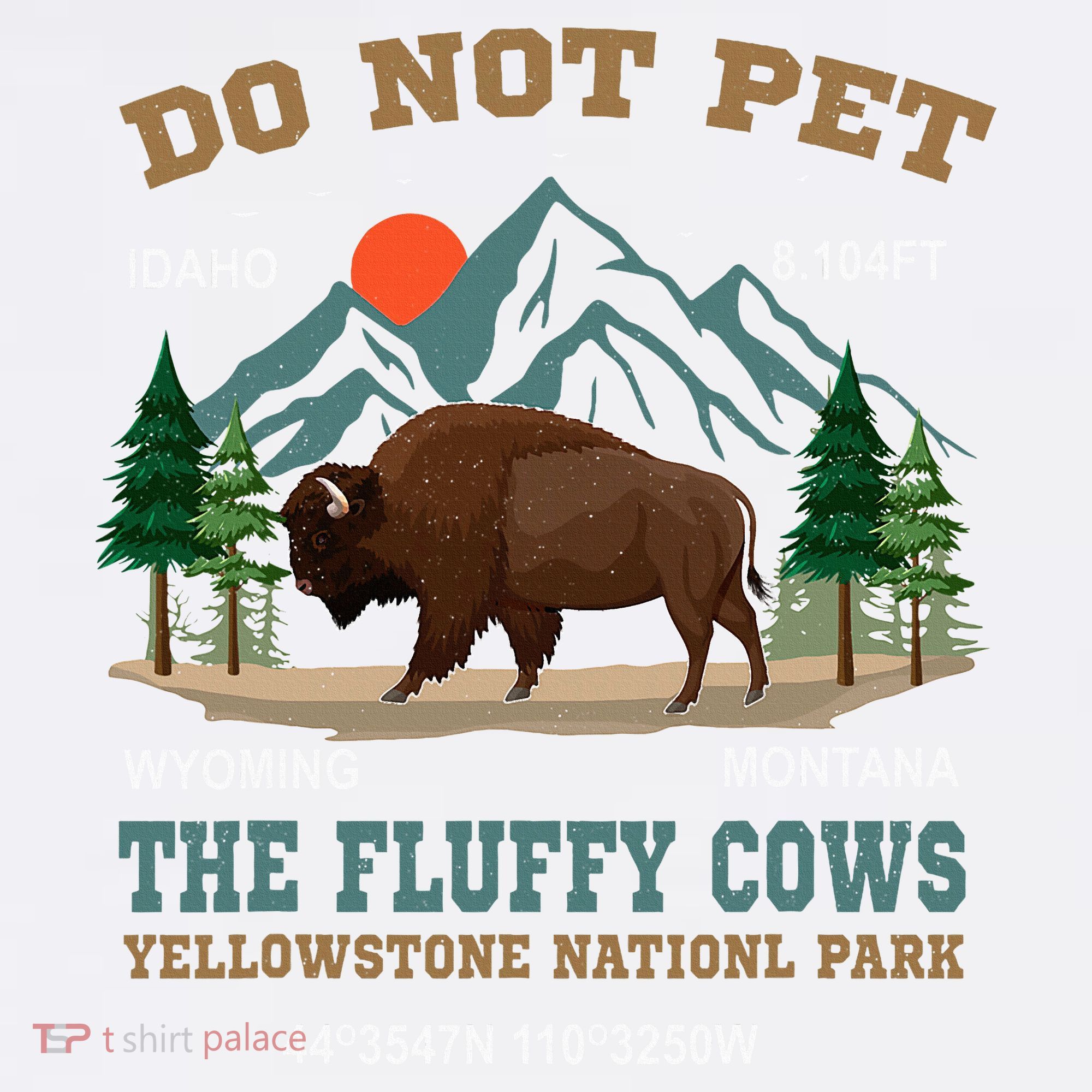 Do Not Pet The Fluffy Cows Bison Yellowstone National Park Hat