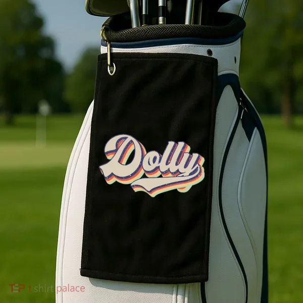Dolly Name Personalized Vintage Retro Gift Golf Towel