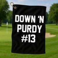 Down 'N Purdy #13 Golf Towel thumb 1