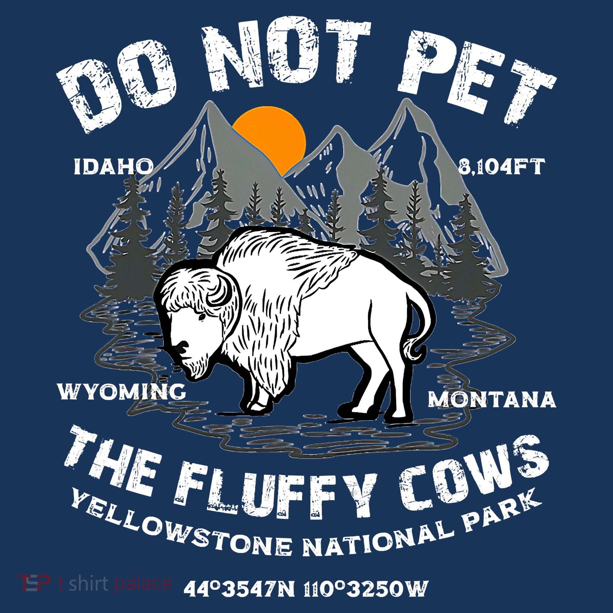 Do Not Pet The Fluffy Cows Bison Y.e.l.l.o.w.s.t.o.n.e National Park Women's Tank Top